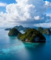  海岛自然风光航拍素材(1)6065#竖屏 	 