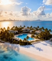  海岛度假风光全景4152#竖屏 	 