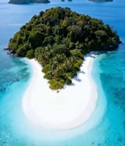  海岛风光鸟瞰全景1289#竖屏 	 