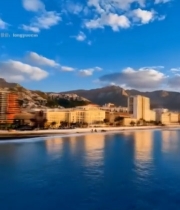  海滨城市自然风光5076#竖屏 	 