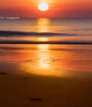  海边日落美景2422#竖屏 	 