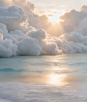  海边日出自然风光534#竖屏 	 