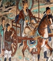  古代人物壁画特写3829#竖屏 	 