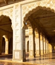  拱形建筑室内全景实拍素材1382#竖屏 	 