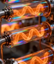  工业机械发光管道设备7073#竖屏 	 