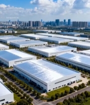  工厂园区鸟瞰全景3164#竖屏 	 