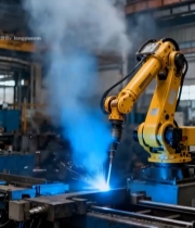  工厂内机械臂焊接作业6750#竖屏 	 