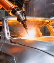  工厂汽车自动化焊接场景2383#竖屏 	 