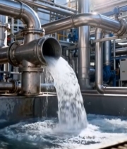  工厂内管道流水画面302#竖屏 	 