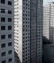  高层住宅楼鸟瞰景象3132#竖屏 	 