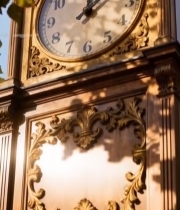  复古时钟特写4755#竖屏 	 