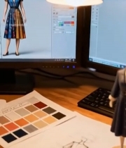  服装设计工作场景5399#竖屏 	 