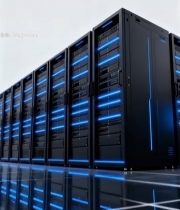  服务器数据中心场景素材601#竖屏 	 