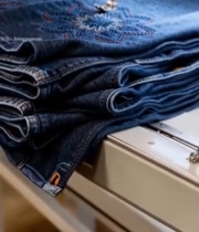  缝纫机刺绣牛仔裤画面3108#竖屏 	 