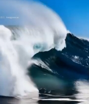  大海翻涌的波浪(1)5880#竖屏 	 