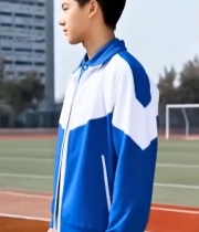  穿校服少年侧脸特写1032#竖屏 	 