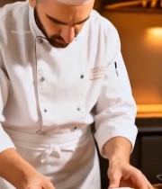  厨师制作蛋糕卷2621#竖屏 	 