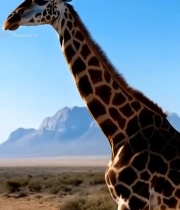  草原上行走的长颈鹿(2)7850#竖屏 	 