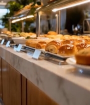  餐厅自助餐美食陈列6530#竖屏 	 