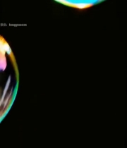  彩色梦幻气泡特写7407#竖屏 	 